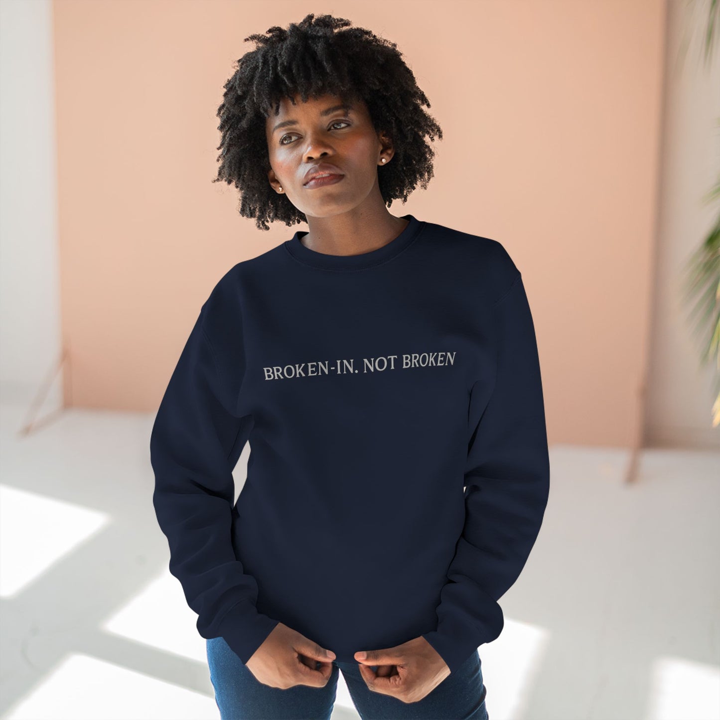 Cozy Unisex Crewneck Sweatshirt with Inspirational Quote, Perfect for Casual Wear, Gift Idea for Friends, Relaxed Style, Comfort Clothing