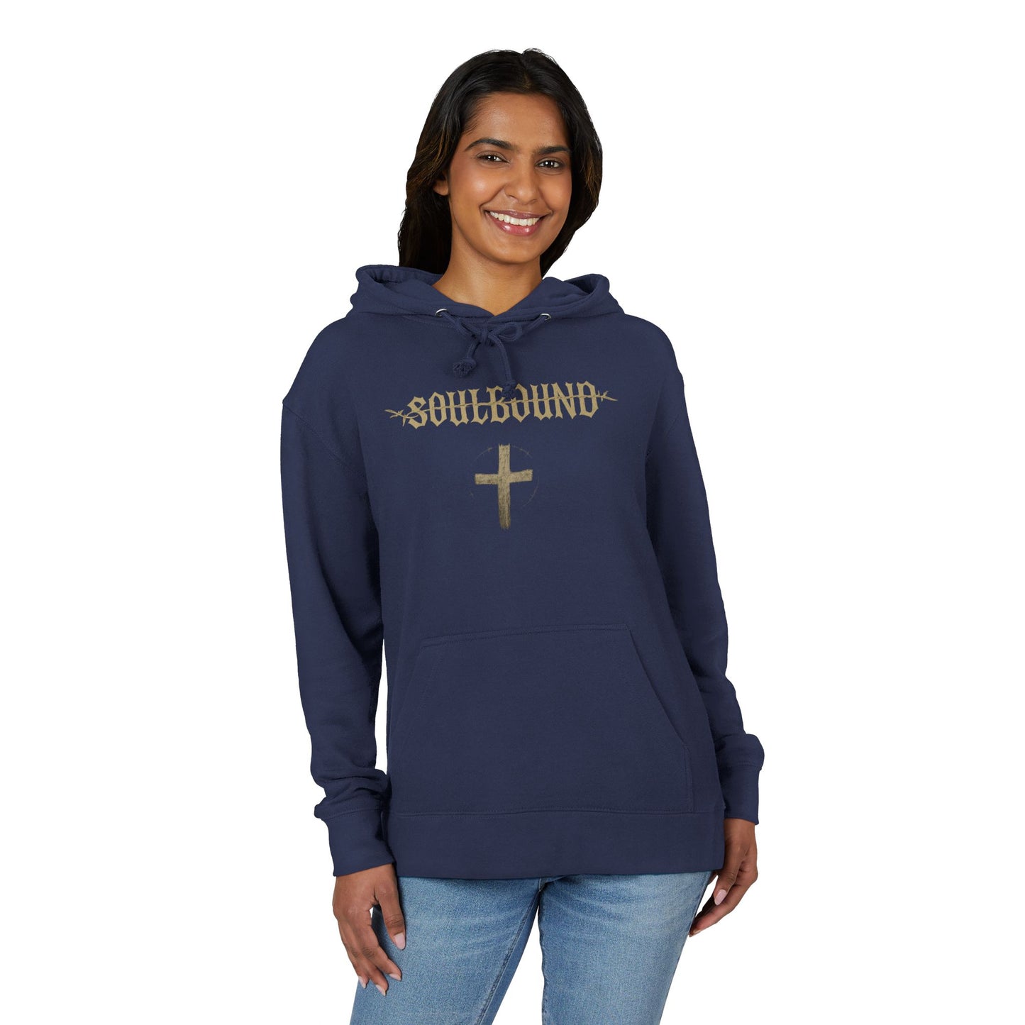 Soulbound Faith Unisex French Terry Hoodie, Cozy Sweatshirt, Gift for Him/Her, Casual Wear, Stylish Layer for All Seasons