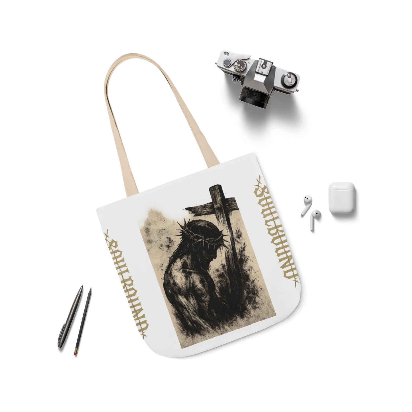 Soulbound Canvas Tote Bag, Artistic Reusable Shopper, Eco-Friendly Gift, Bohemian Beach Bag, Unique Carryall, Everyday Use