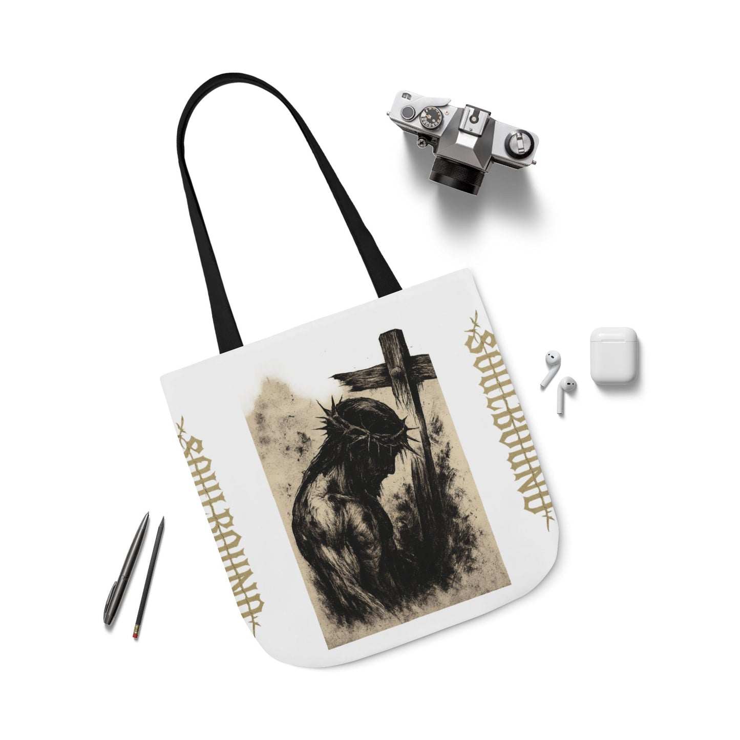 Soulbound Canvas Tote Bag, Artistic Reusable Shopper, Eco-Friendly Gift, Bohemian Beach Bag, Unique Carryall, Everyday Use