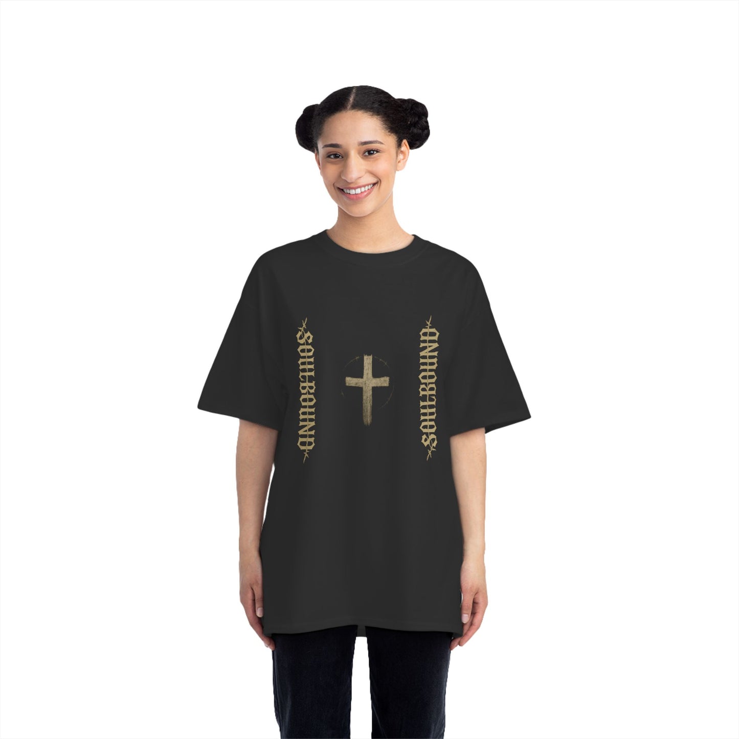 Soulbound Cross Graphic Tee, Faith Shirt for Believers, Christian Apparel, Casual Wear, Spiritual Gifts
