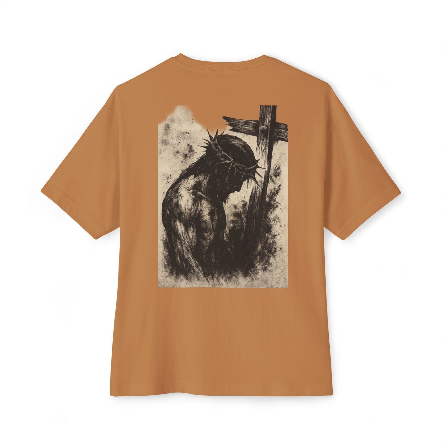 Christian Themed Unisex Oversized Boxy Tee - Faith, Inspirational Gift, Religious Apparel, Casual Wear, Everyday Comfort