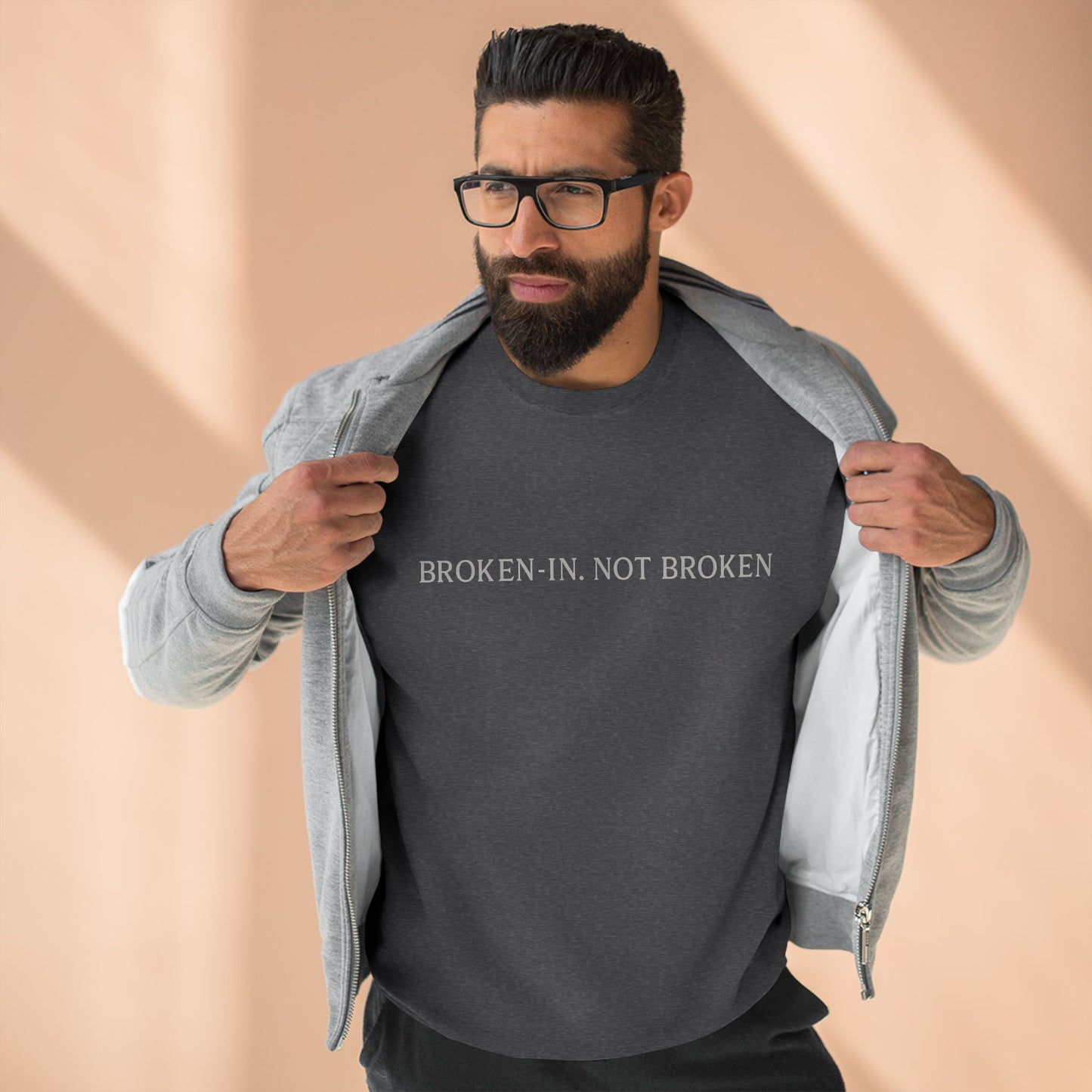 Cozy Unisex Crewneck Sweatshirt with Inspirational Quote, Perfect for Casual Wear, Gift Idea for Friends, Relaxed Style, Comfort Clothing