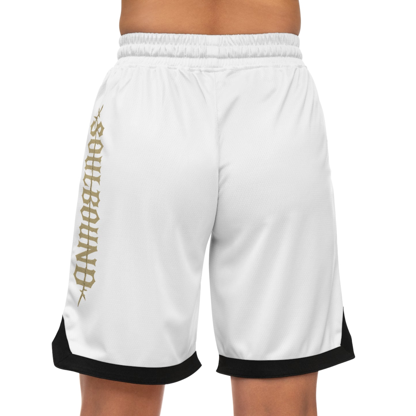 Soulbound Basketball Shorts, AOP Athletic Wear, Sporty Casual Shorts, Summer Fitness, Gift for Basketball Lovers