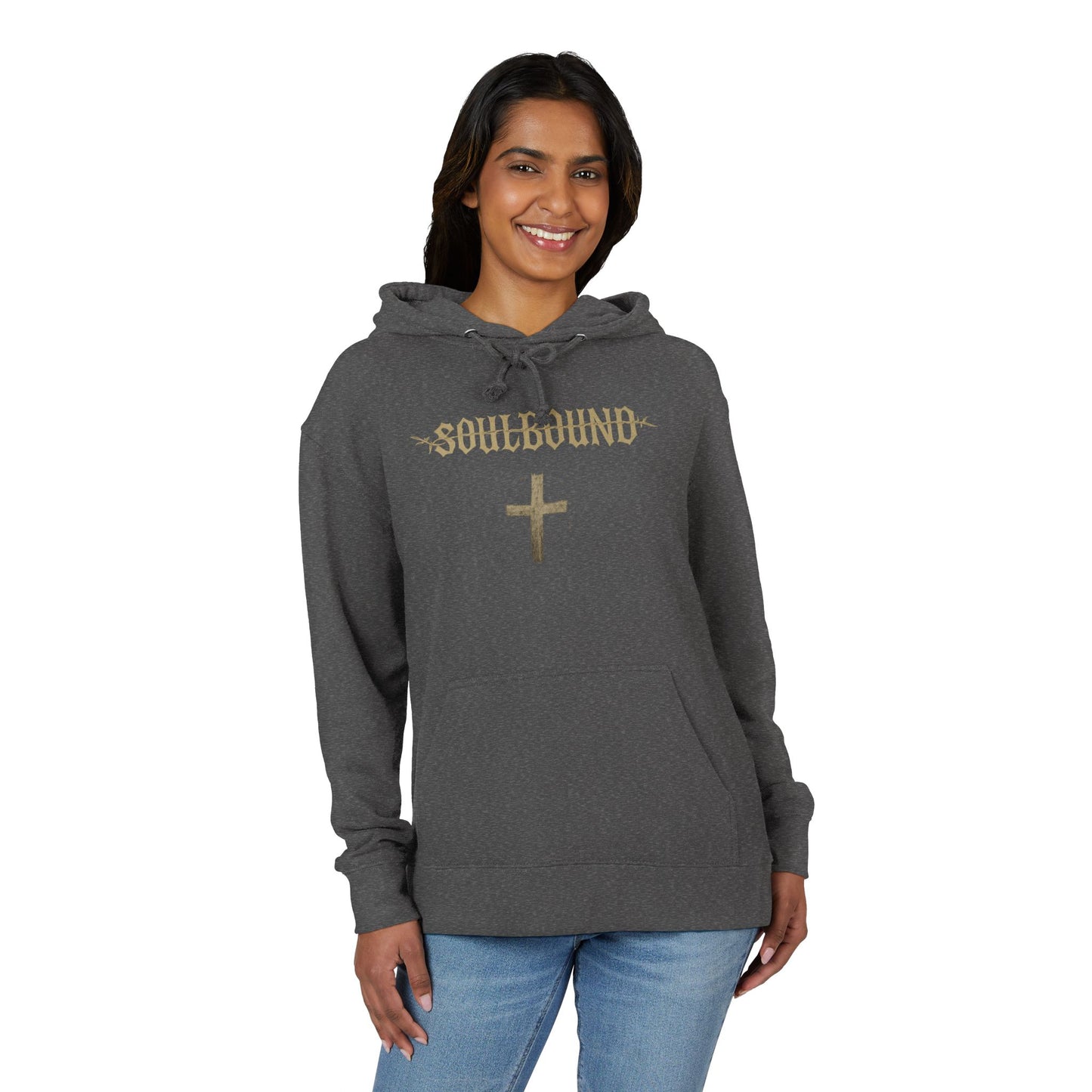 Soulbound Faith Unisex French Terry Hoodie, Cozy Sweatshirt, Gift for Him/Her, Casual Wear, Stylish Layer for All Seasons