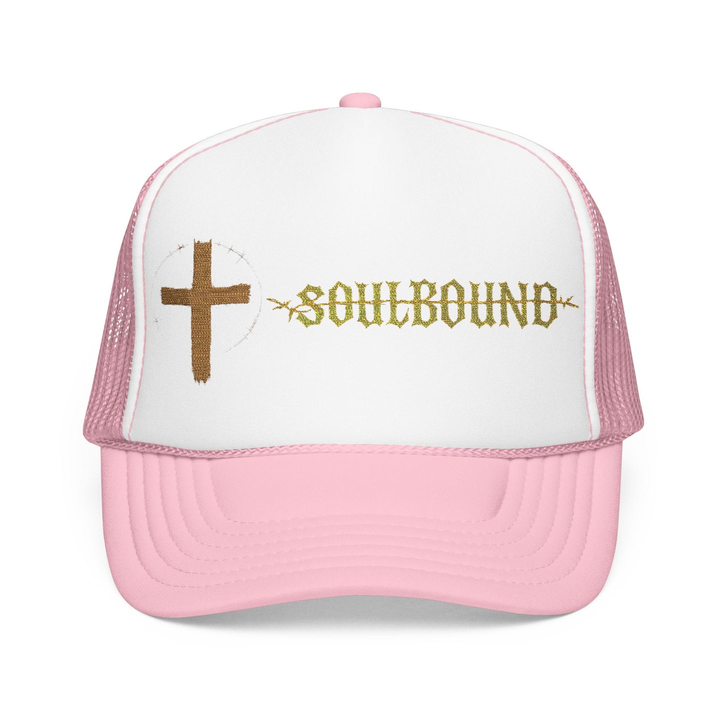 Soulbound Foam Trucker Hat, Faith Hat, Religious Hat, Embroidered Cap, Christian Headwear, Outdoor Hat
