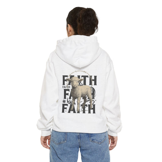 Faith-Themed Unisex Hoodie, Cozy Faith Hoodie, Inspirational Apparel, Dog Lover Gift, Casual Faith Sweatshirt