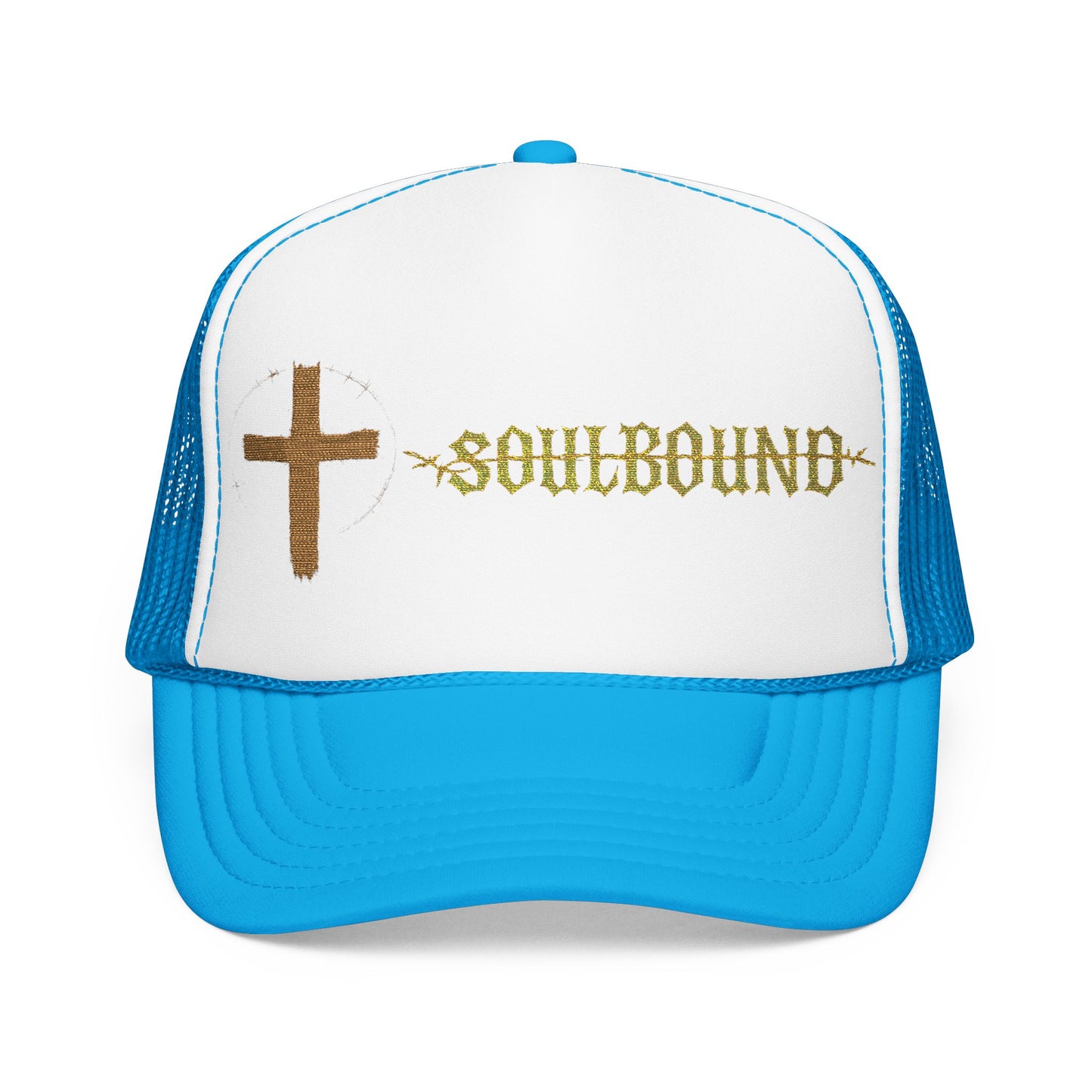Soulbound Foam Trucker Hat, Faith Hat, Religious Hat, Embroidered Cap, Christian Headwear, Outdoor Hat