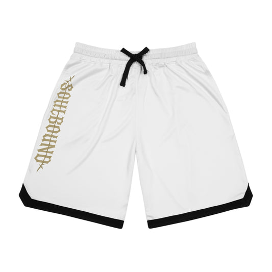 Soulbound Basketball Shorts, AOP Athletic Wear, Sporty Casual Shorts, Summer Fitness, Gift for Basketball Lovers