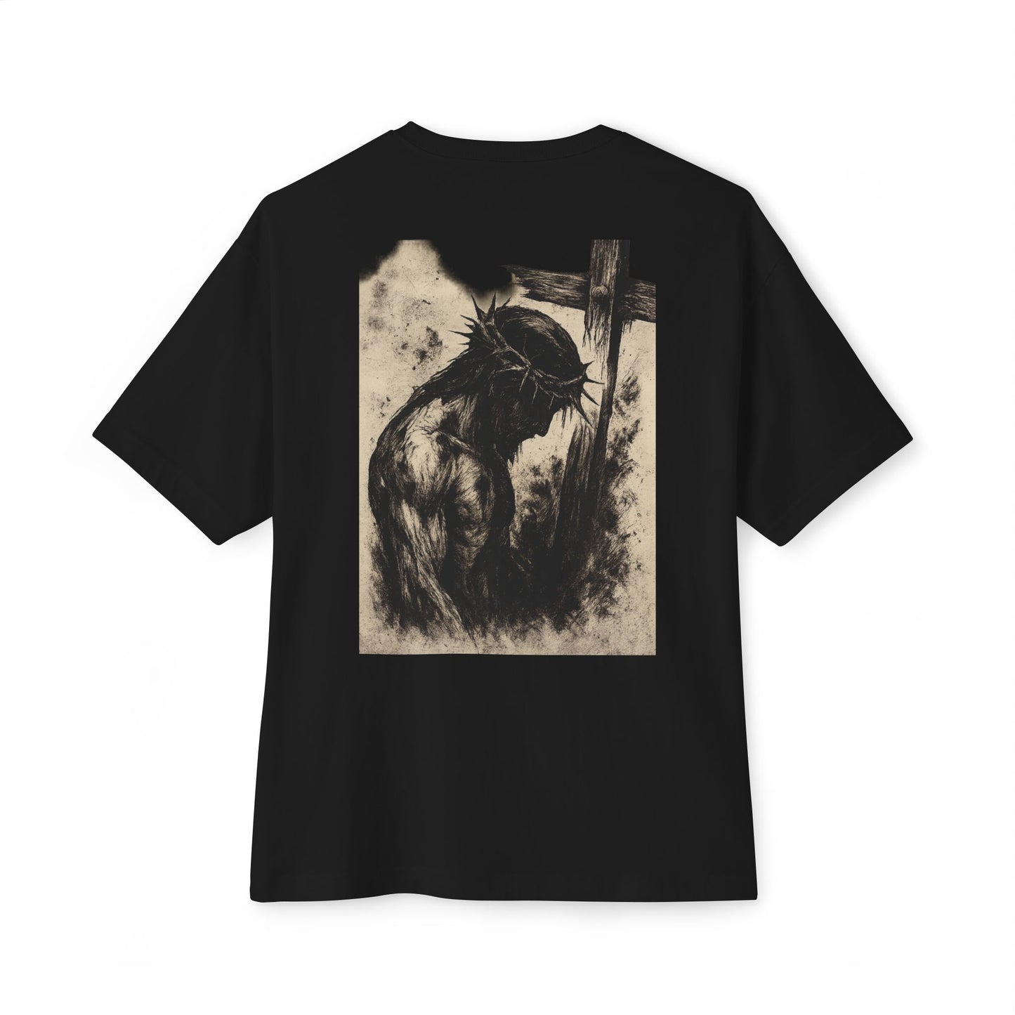 Christian Themed Unisex Oversized Boxy Tee - Faith, Inspirational Gift, Religious Apparel, Casual Wear, Everyday Comfort