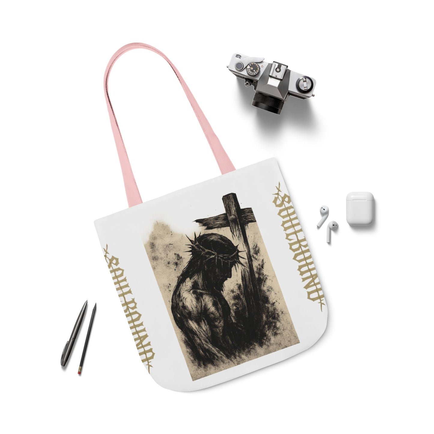 Soulbound Canvas Tote Bag, Artistic Reusable Shopper, Eco-Friendly Gift, Bohemian Beach Bag, Unique Carryall, Everyday Use