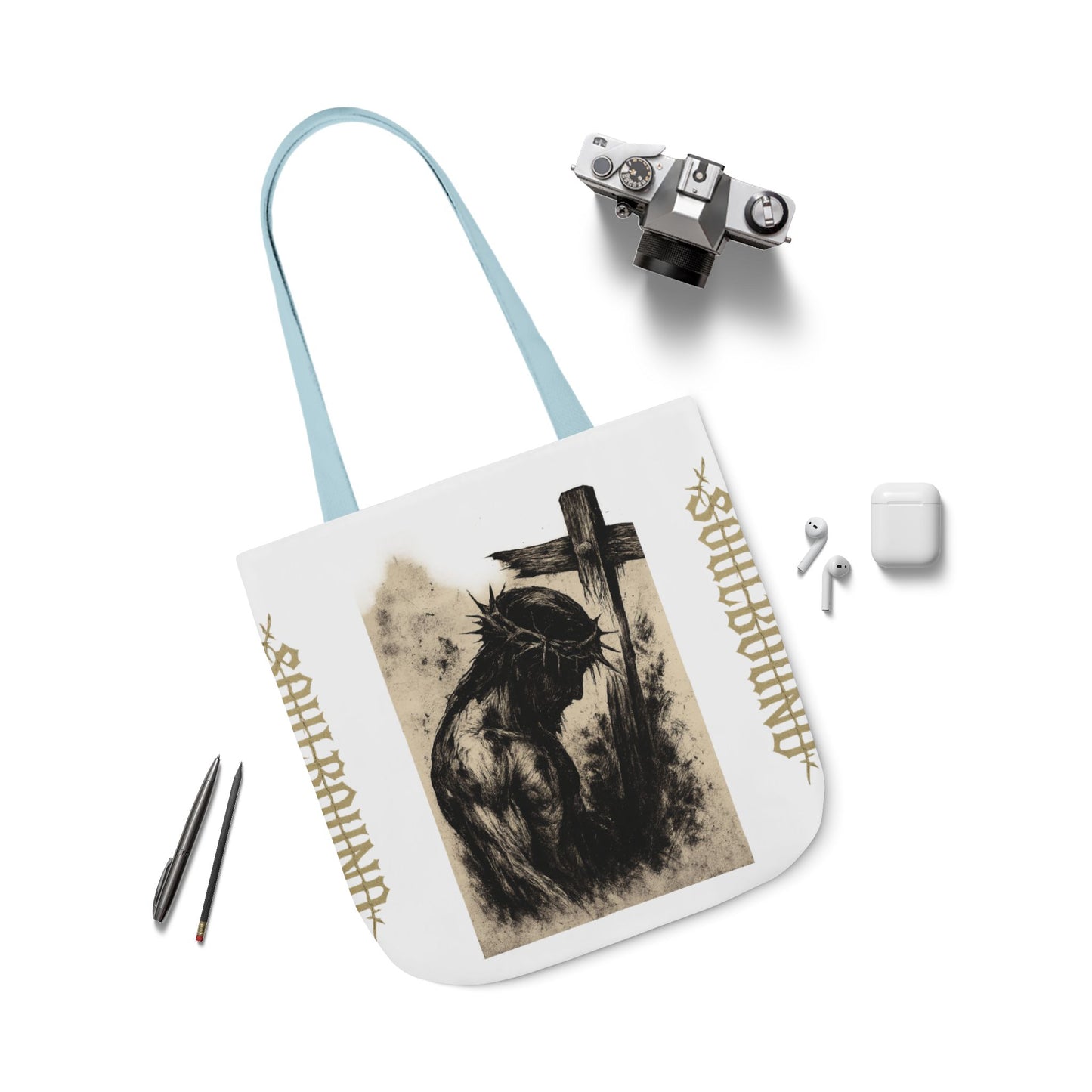 Soulbound Canvas Tote Bag, Artistic Reusable Shopper, Eco-Friendly Gift, Bohemian Beach Bag, Unique Carryall, Everyday Use