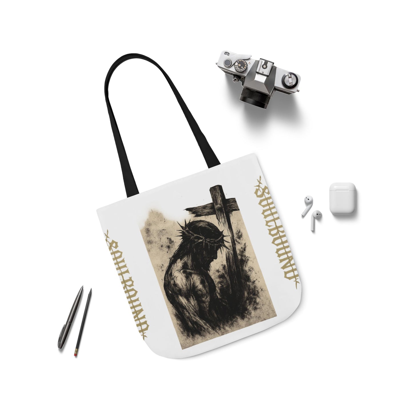 Soulbound Canvas Tote Bag, Artistic Reusable Shopper, Eco-Friendly Gift, Bohemian Beach Bag, Unique Carryall, Everyday Use