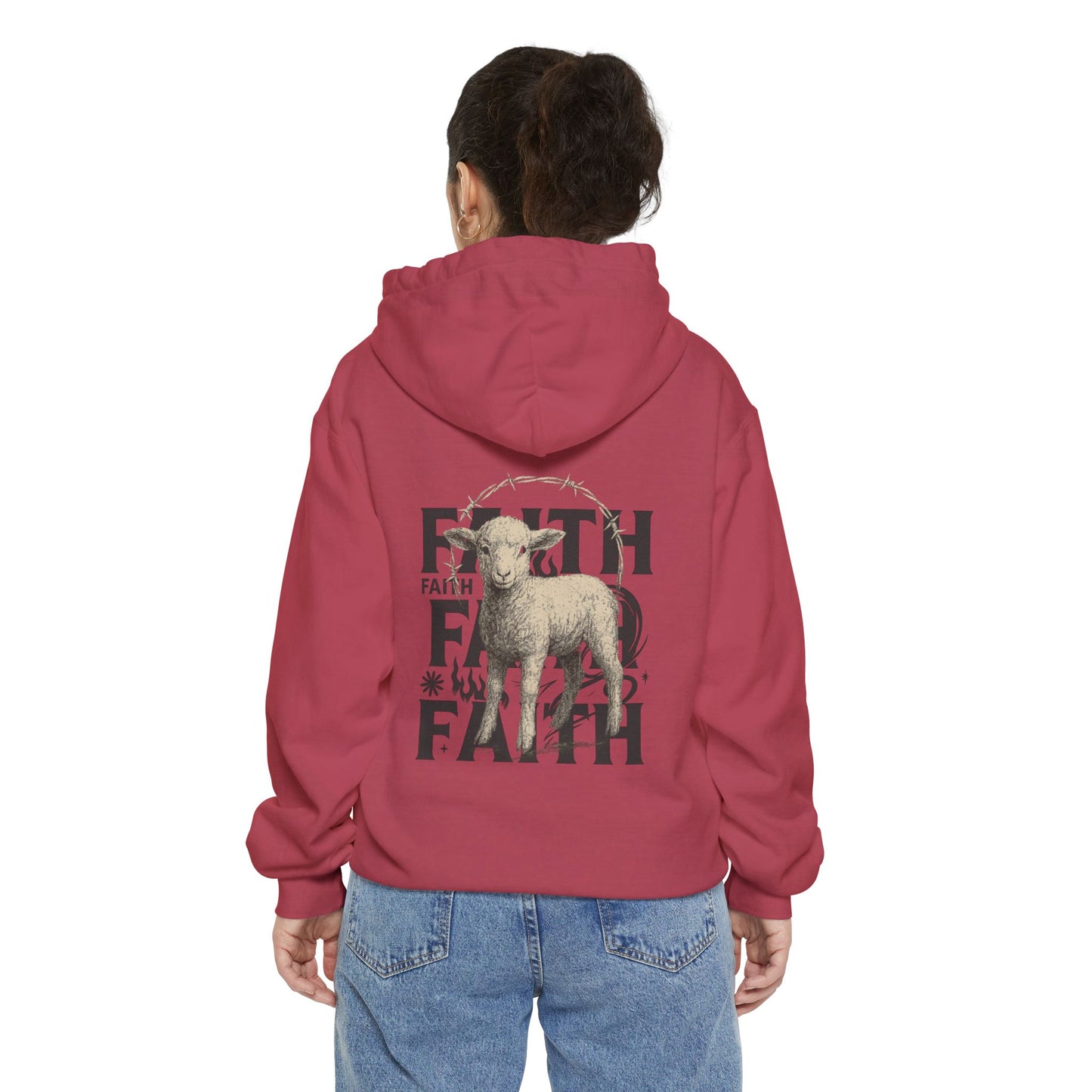 Faith-Themed Unisex Hoodie, Cozy Faith Hoodie, Inspirational Apparel, Dog Lover Gift, Casual Faith Sweatshirt