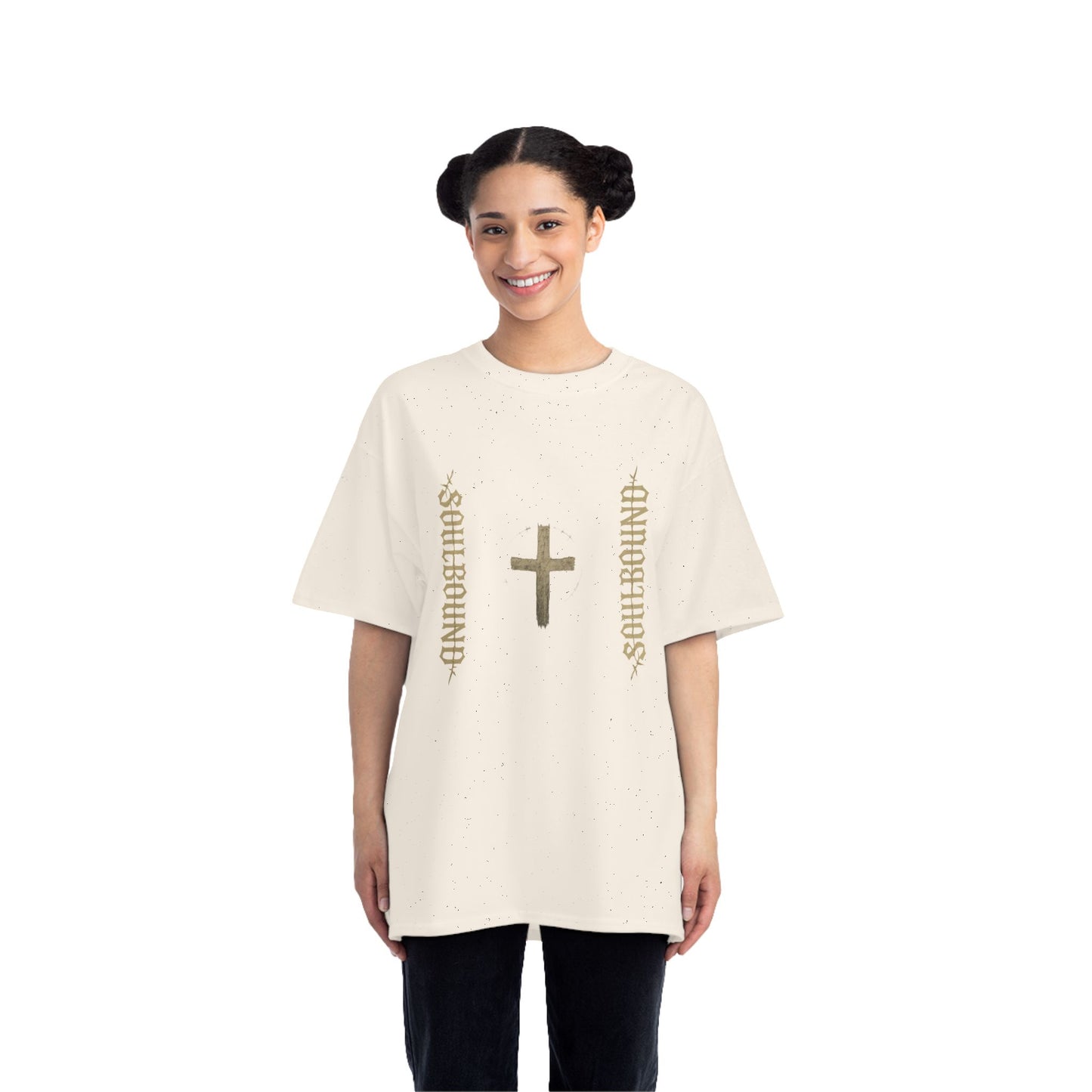 Soulbound Cross Graphic Tee, Faith Shirt for Believers, Christian Apparel, Casual Wear, Spiritual Gifts