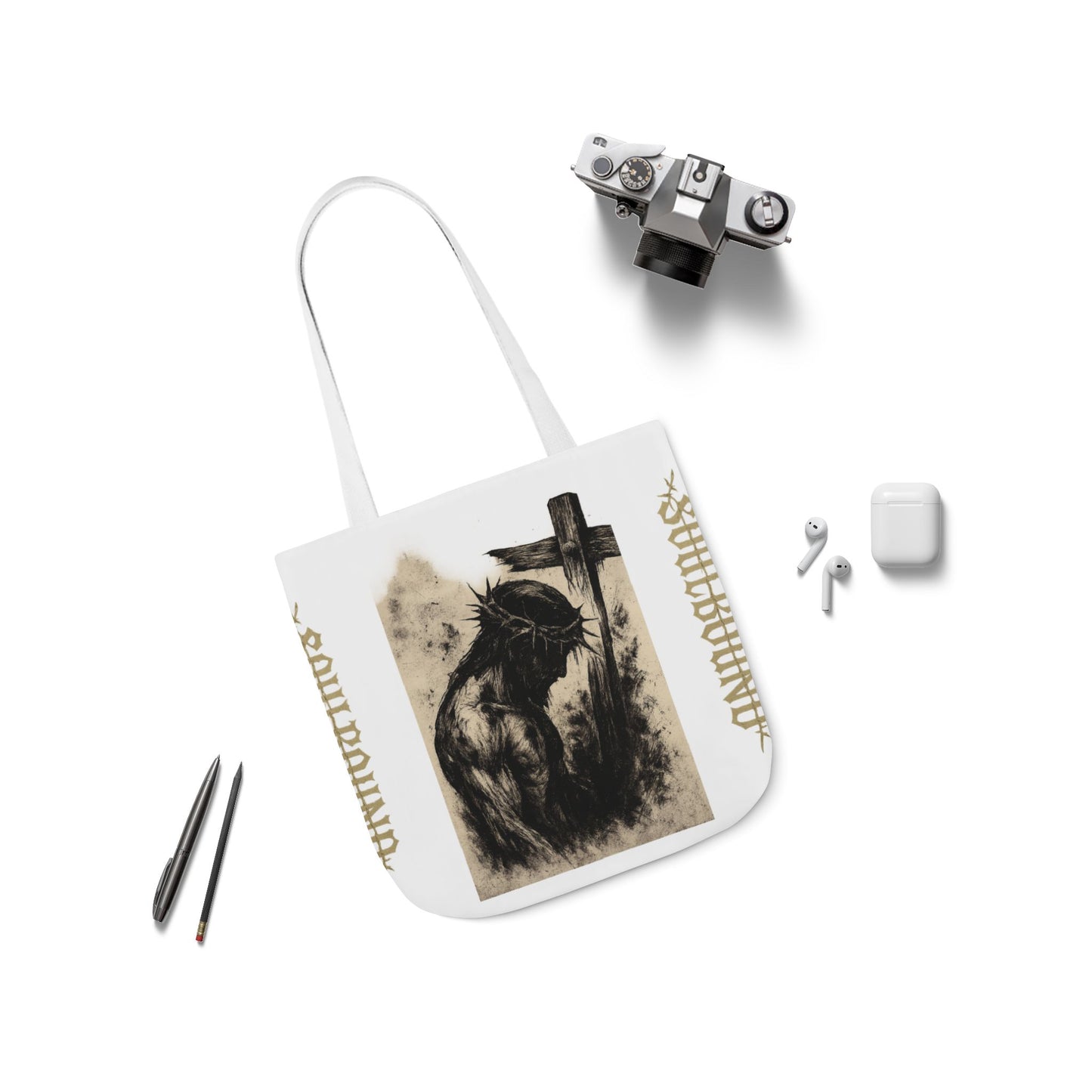 Soulbound Canvas Tote Bag, Artistic Reusable Shopper, Eco-Friendly Gift, Bohemian Beach Bag, Unique Carryall, Everyday Use