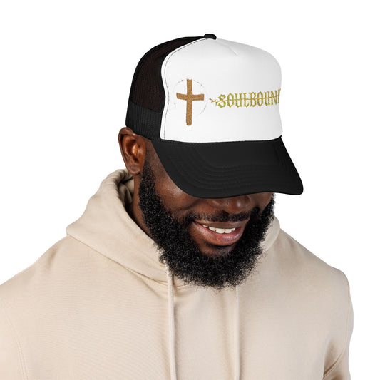 Soulbound Foam Trucker Hat, Faith Hat, Religious Hat, Embroidered Cap, Christian Headwear, Outdoor Hat