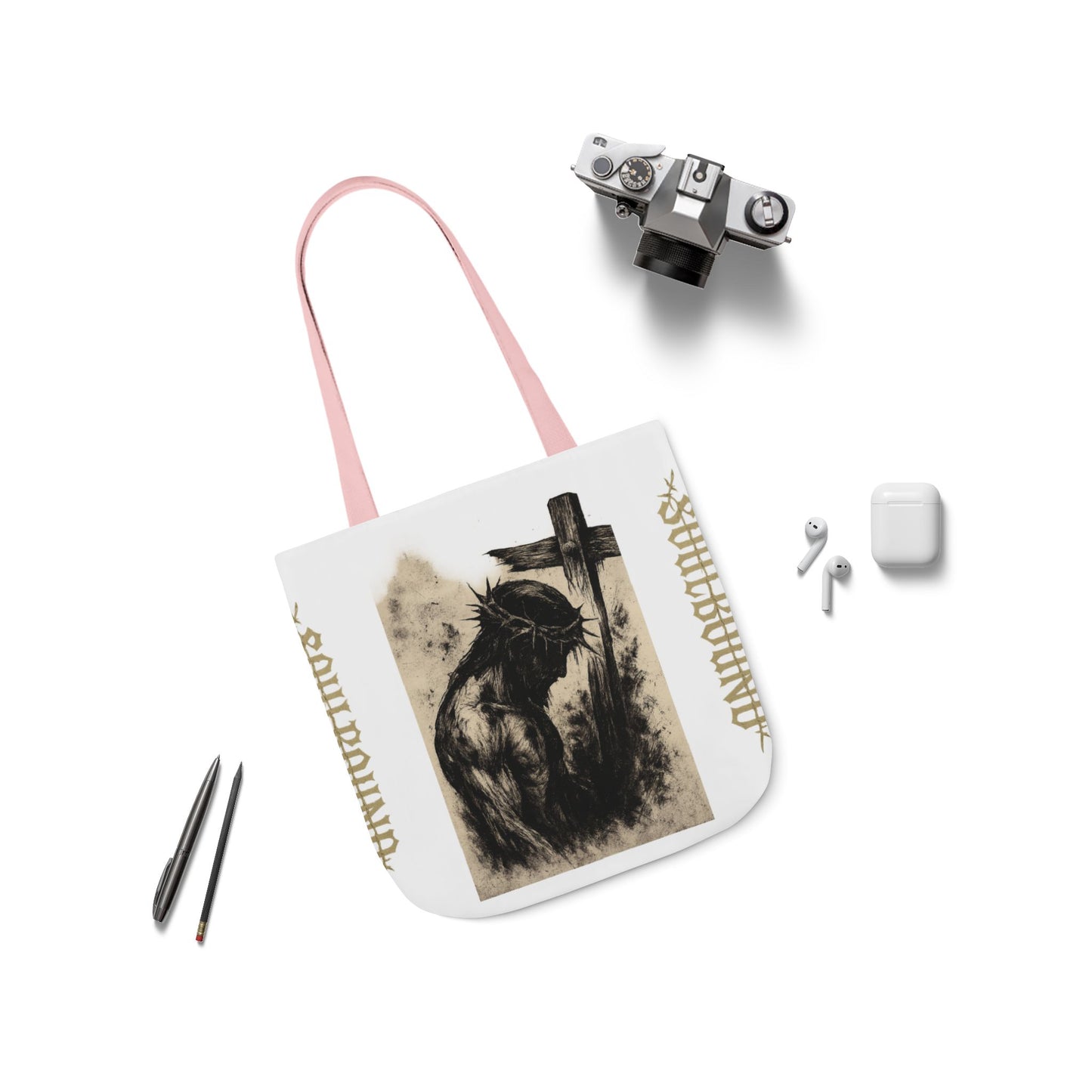 Soulbound Canvas Tote Bag, Artistic Reusable Shopper, Eco-Friendly Gift, Bohemian Beach Bag, Unique Carryall, Everyday Use