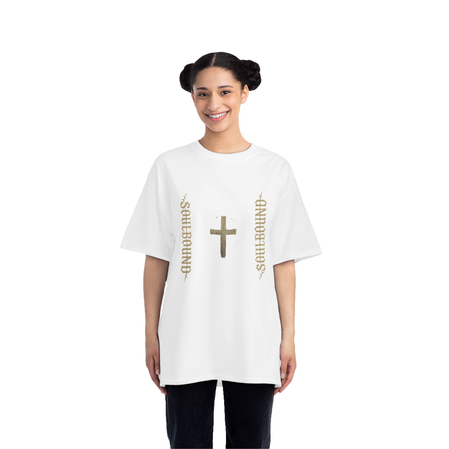 Soulbound Cross Graphic Tee, Faith Shirt for Believers, Christian Apparel, Casual Wear, Spiritual Gifts