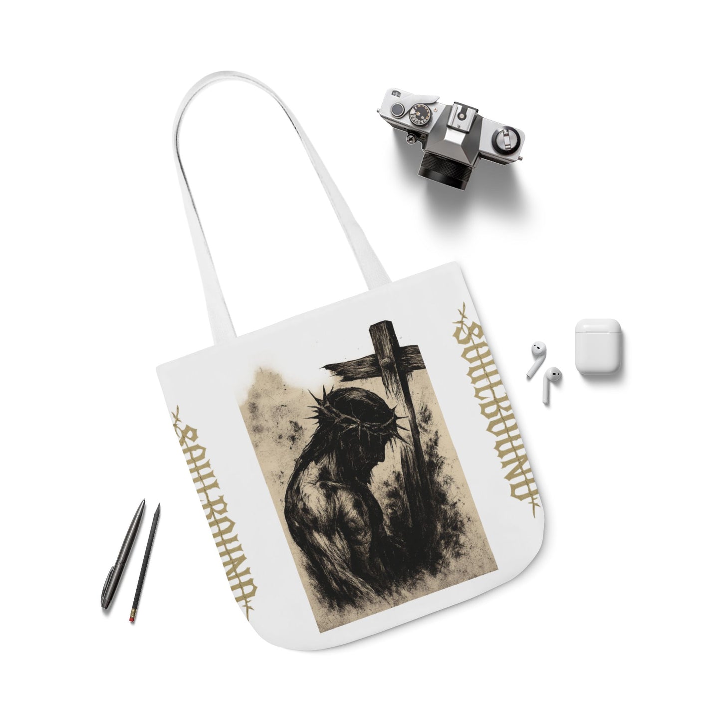 Soulbound Canvas Tote Bag, Artistic Reusable Shopper, Eco-Friendly Gift, Bohemian Beach Bag, Unique Carryall, Everyday Use