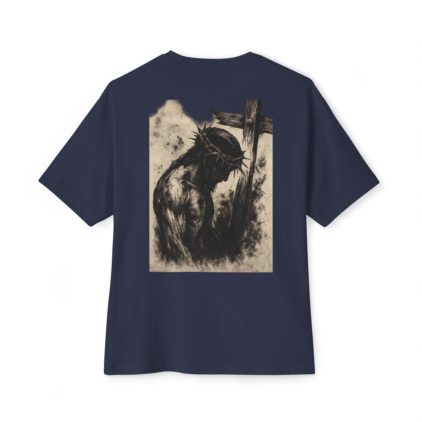 Christian Themed Unisex Oversized Boxy Tee - Faith, Inspirational Gift, Religious Apparel, Casual Wear, Everyday Comfort