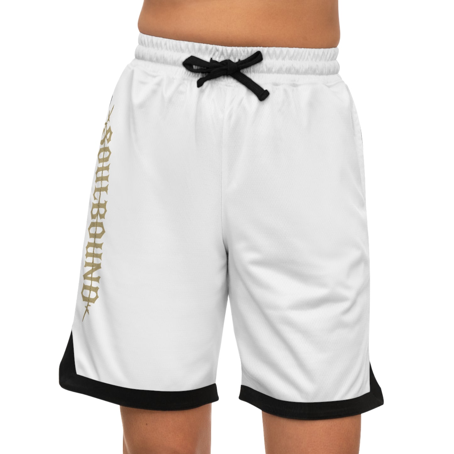 Soulbound Basketball Shorts, AOP Athletic Wear, Sporty Casual Shorts, Summer Fitness, Gift for Basketball Lovers